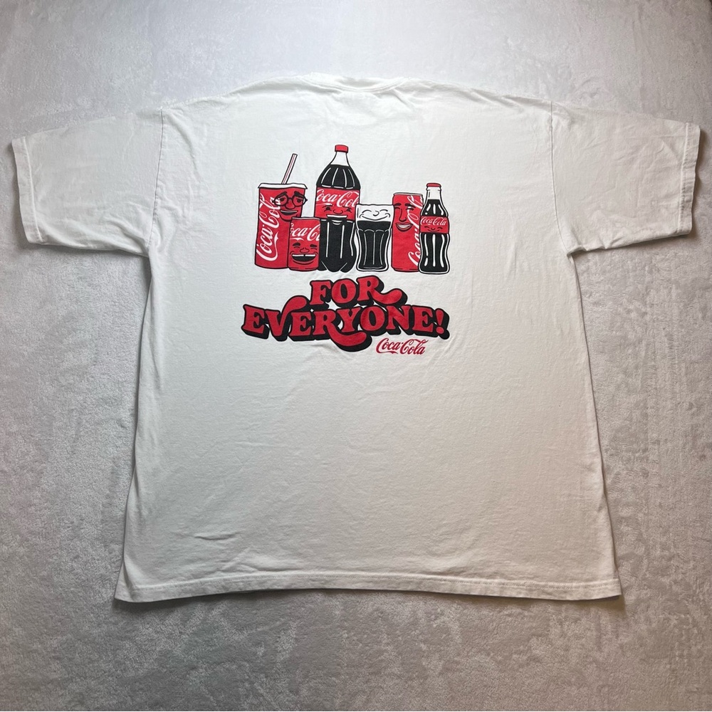 Coca Cola White and Red Short Sleeve Tee
